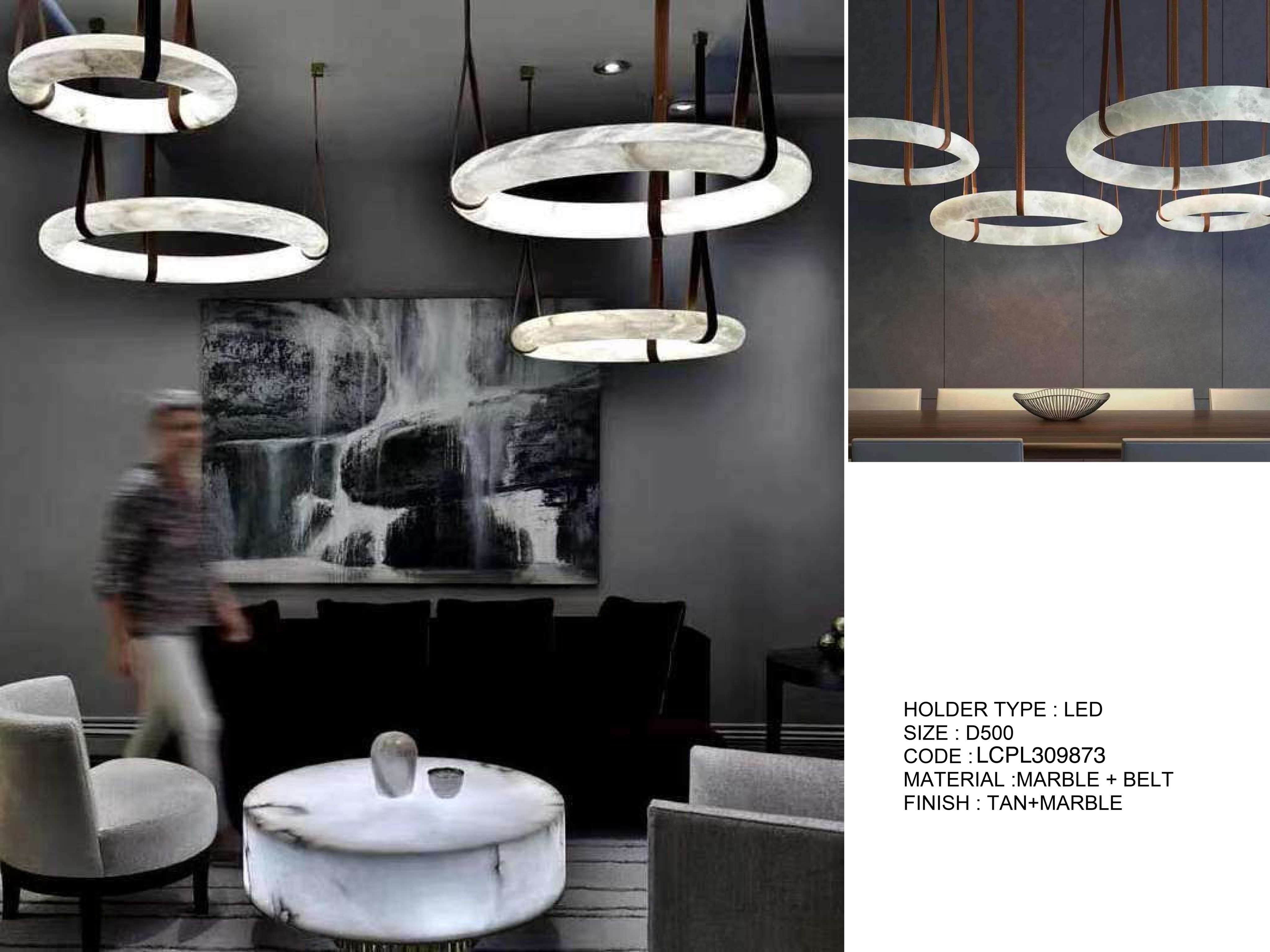 Beyond Lights - Marble Belt Pendant- LCHL